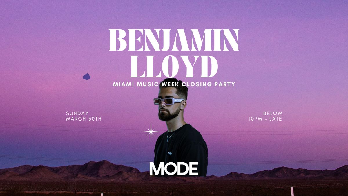 Benjamin Lloyd MMW Closing Party